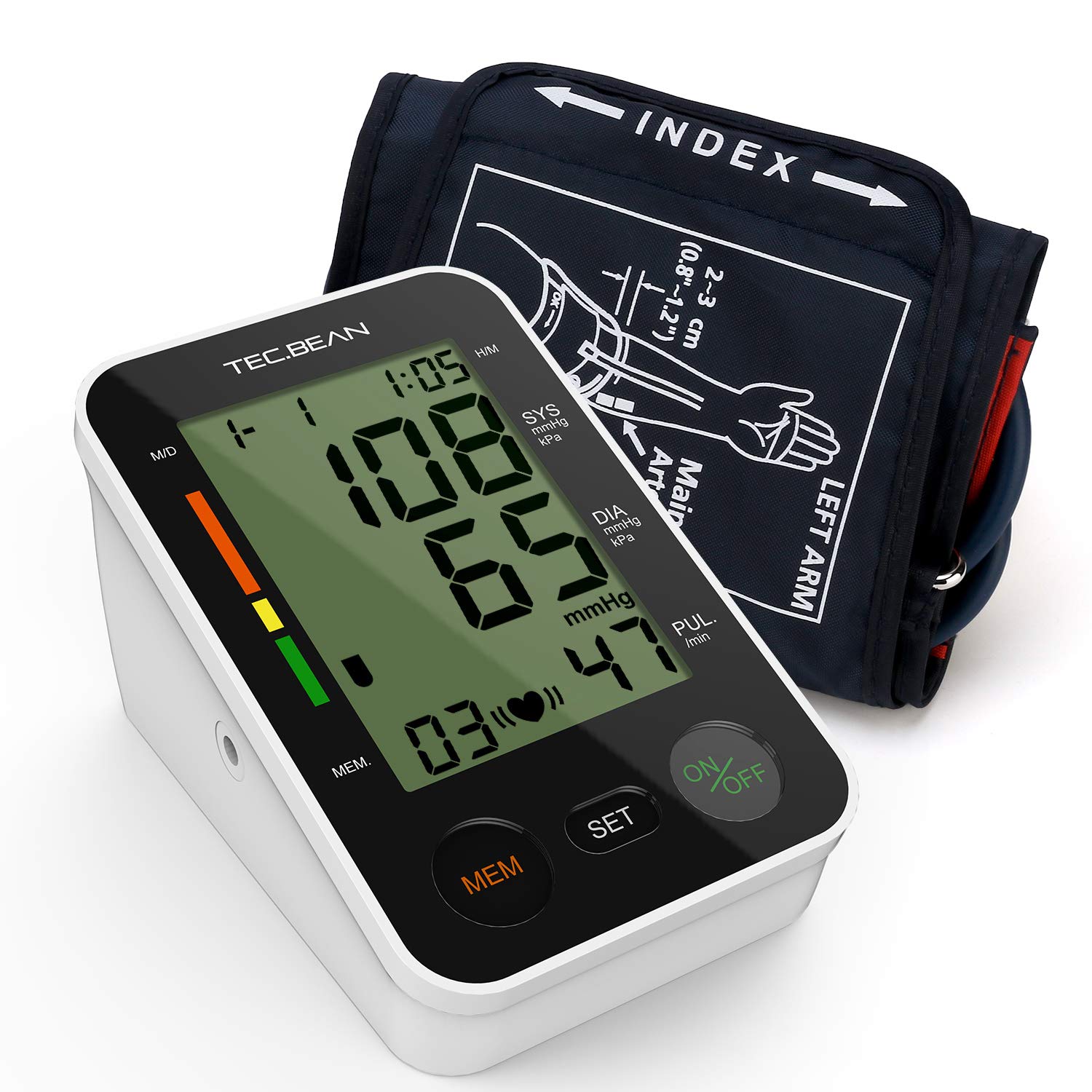 TEC.BEAN Automatic Upper-Arm Digital Blood Pressure Monitor – Tec.bean Shop