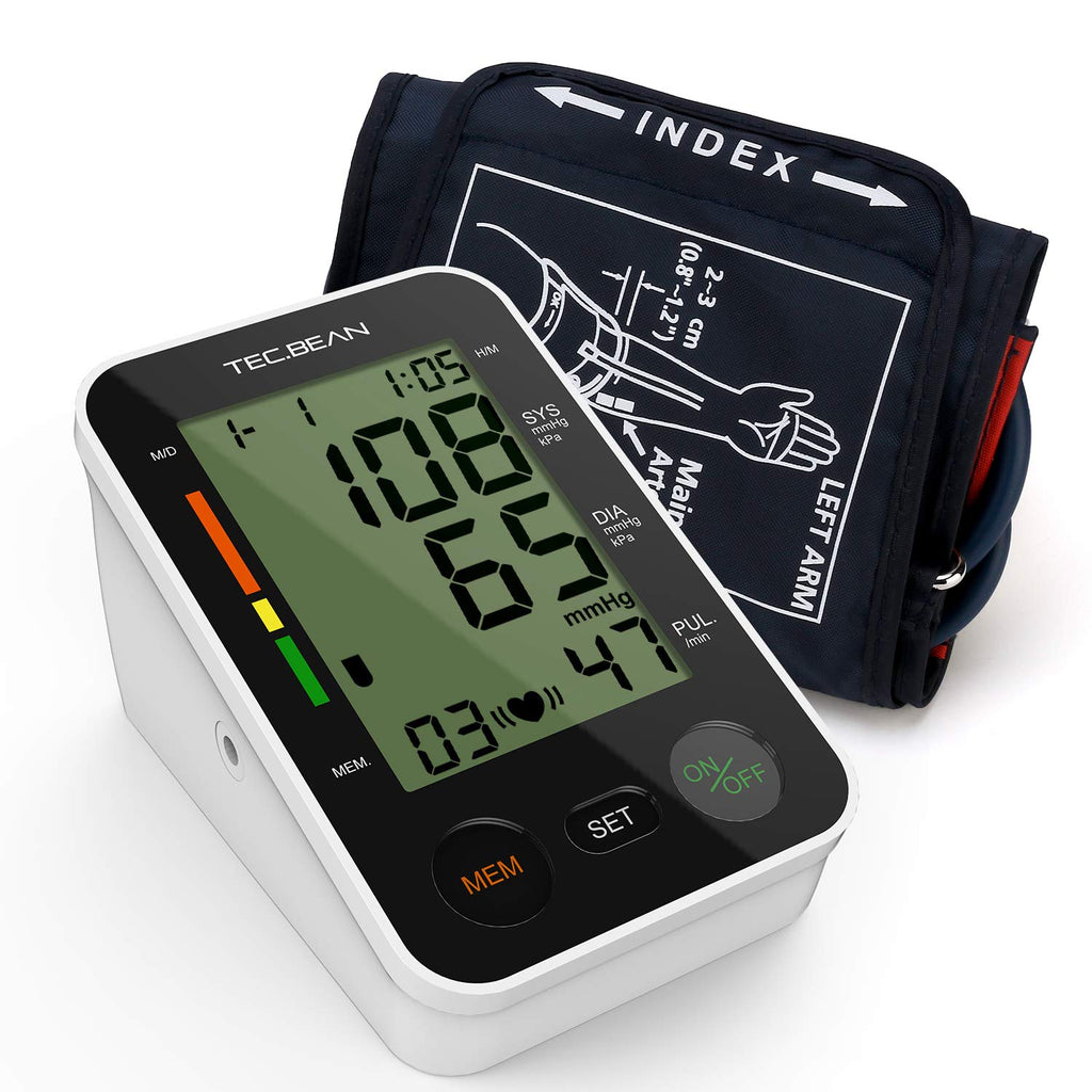 TEC.BEAN Automatic Upper-Arm Digital Blood Pressure Monitor - ValueLink Shop
