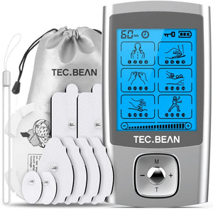 Rechargeable Tens Unit Machine Pulse Massager Full Body Pain Relief Device