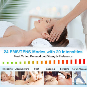 NURSAL 24 Modes Tens Units Muscle Stimulator Therapy Massager Pain Relief  AS1080