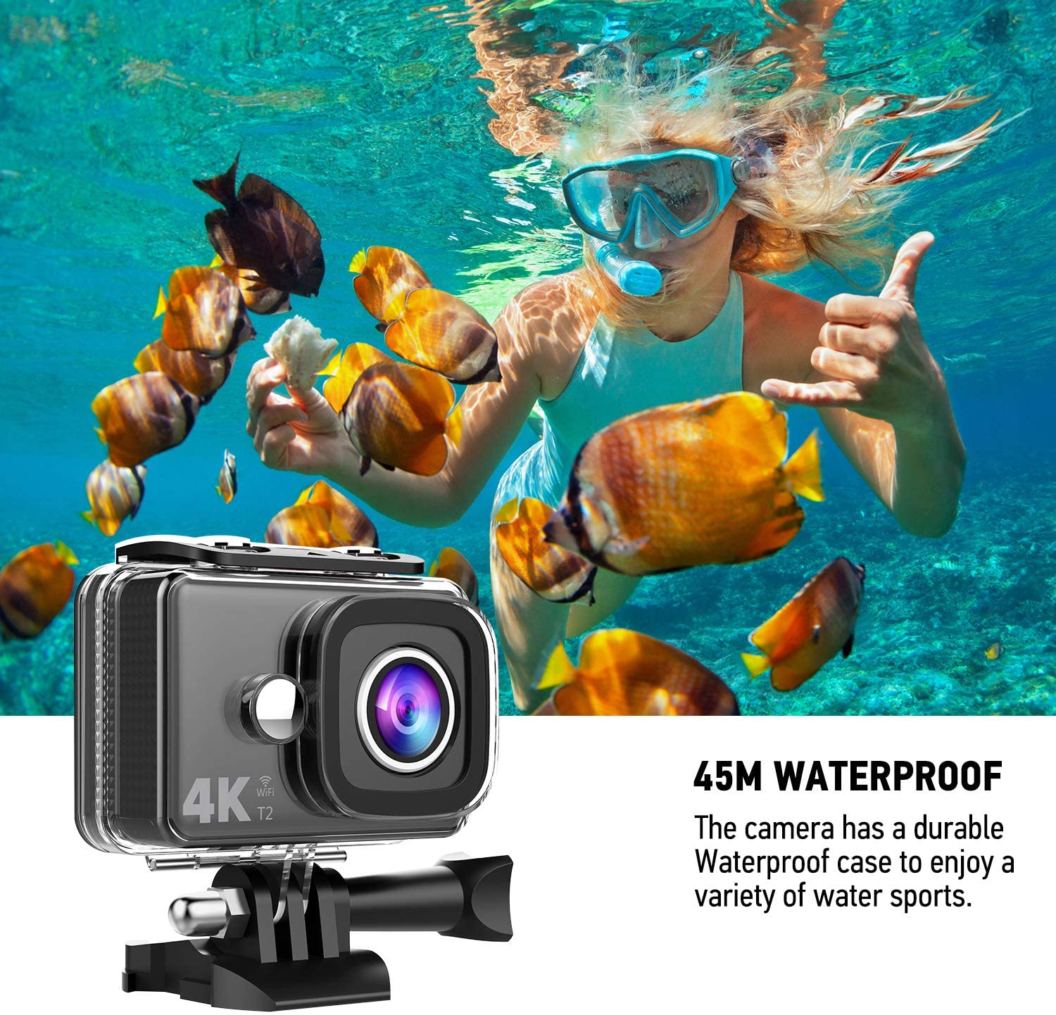 TEC.BEAN T2 WiFi 14MP Ultra HD Waterproof 4K Action Camera - ValueLink Shop